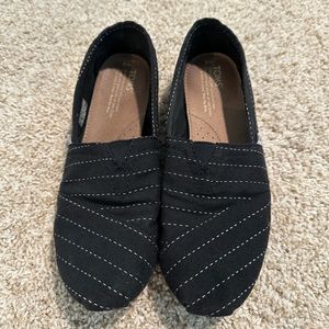 Black Stitch Toms